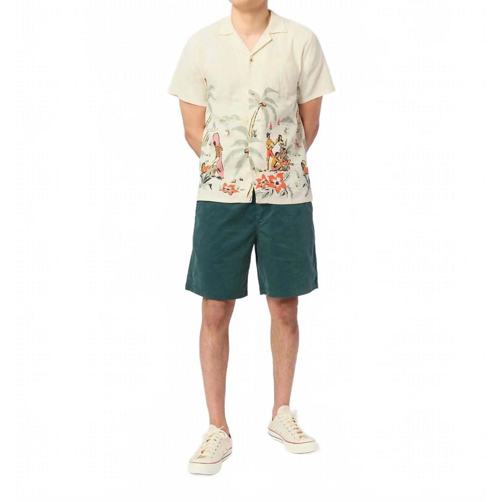 NEW BATHER men's corduroy leisure short in pine